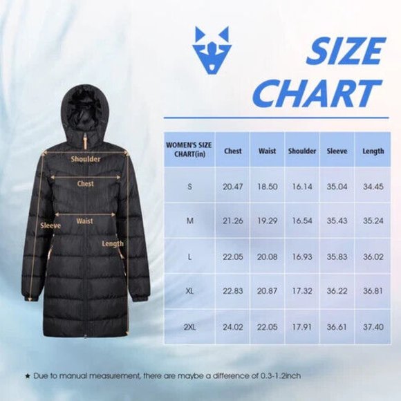 NEW WITH TAGS!! SIZE 2XL- Alpha Camp Women's Puffer Jacket Waterproof Coat 2XL - Picture 6 of 6